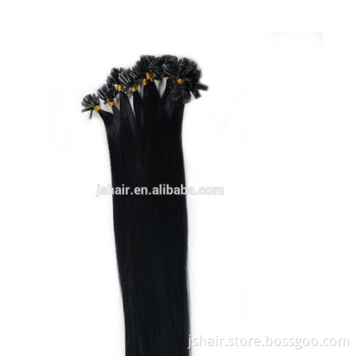 High quality keratin virgin brazilian nail trip hair extension